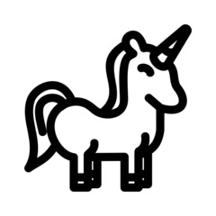 unicorn icon or logo isolated sign symbol vector illustration - high quality black style vector icons
