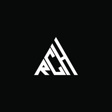 RCH letter logo creative design. RCH unique design