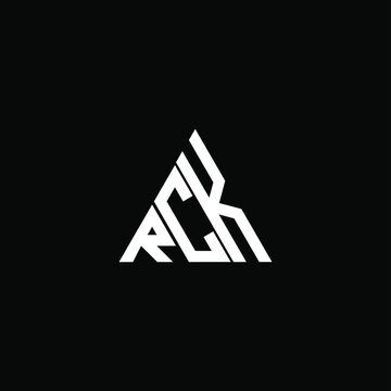 RCK letter logo creative design. RCK unique design