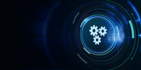 Business, Technology, Internet and network concept. Automation Software Technology Process System.