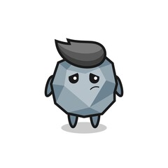 the lazy gesture of stone cartoon character