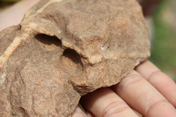 natural Stone with hole like nose