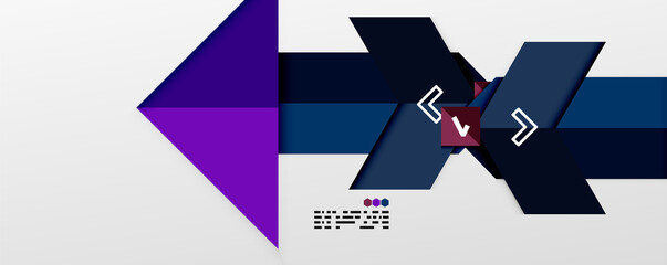 Shiny color triangles and geometric shapes vector abstract background