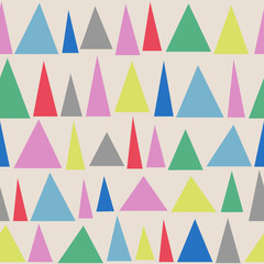 Triangle pattern background Geometric shape figures logo icon sign Abstract cartoon cute design Children's style Fashion print clothes apparel greeting invitation card cover flyer poster banner