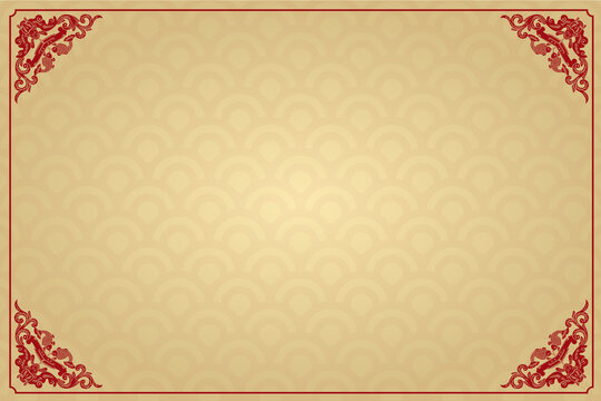 Chinese Traditional Background, The Sea Wave Texture, Template