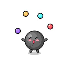 the cannon ball circus cartoon juggling a ball