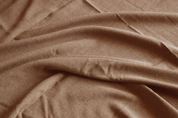soft brown fabric texture, elegant folded fabric composition for background