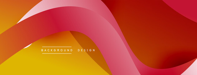 Abstract overlapping lines and circles geometric background with gradient colors