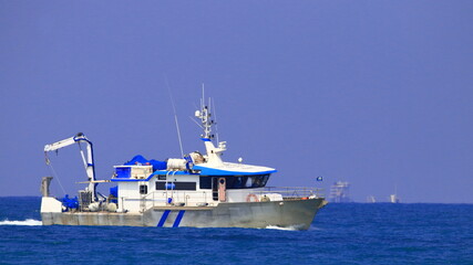 fishing boat in the sea