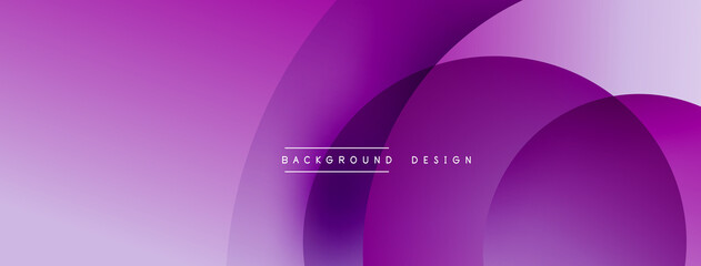 Abstract overlapping lines and circles geometric background with gradient colors