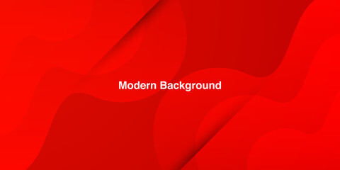 Red curve with gradient red color background for corporate presentation in vivid color danger background