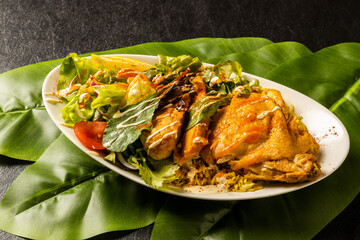 屋台風チキンライス　チキンオーバーライス　chicken rice 