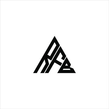 RFB letter logo creative design. RFB unique design