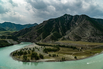 a trip to the Altai mountains in the summer periud