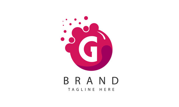 point letter g logo. g vector letter design for company.