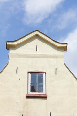 Obraz premium Alte Hausfassade, Dachgiebel, Altstadt, Lübeck, Schleswig-Holstein, Deutschland, Europa