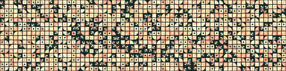 Abstract Geometric Pattern generative computational art illustration