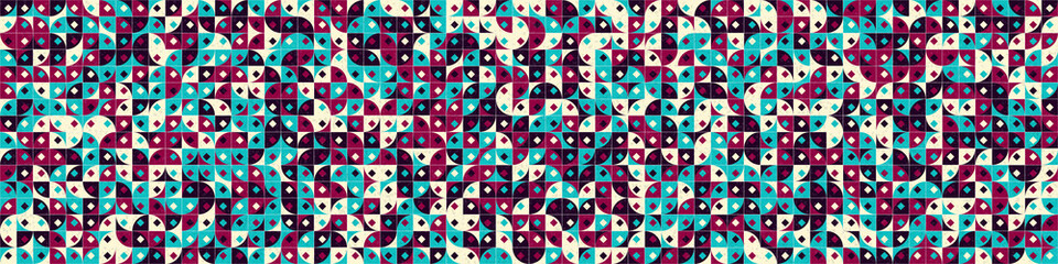 Abstract Geometric Pattern generative computational art illustration