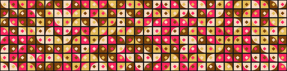 Abstract Geometric Pattern generative computational art illustration