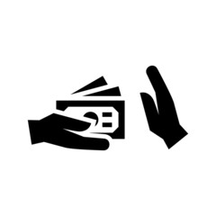 bribery icon or logo isolated sign symbol vector illustration - high quality black style vector icons
