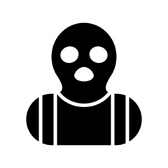 burglar icon or logo isolated sign symbol vector illustration - high quality black style vector icons
