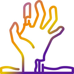 zombie gradient icon