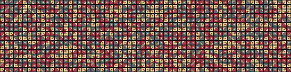 Abstract Geometric Pattern generative computational art illustration