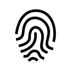 fingerprint icon or logo isolated sign symbol vector illustration - high quality black style vector icons
