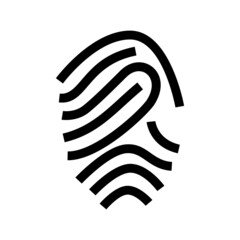 fingerprint icon or logo isolated sign symbol vector illustration - high quality black style vector icons
