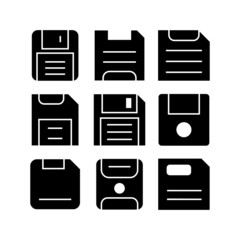 floppy disk icon or logo isolated sign symbol vector illustration - high quality black style vector icons
