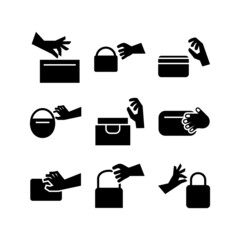 pickpocket icon or logo isolated sign symbol vector illustration - high quality black style vector icons
