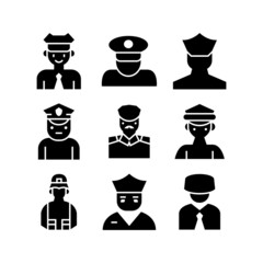 police icon or logo isolated sign symbol vector illustration - high quality black style vector icons
