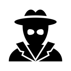 spy icon or logo isolated sign symbol vector illustration - high quality black style vector icons
