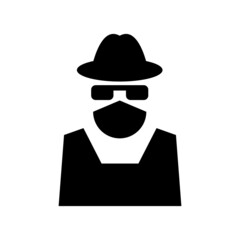 spy icon or logo isolated sign symbol vector illustration - high quality black style vector icons
