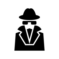 spy icon or logo isolated sign symbol vector illustration - high quality black style vector icons
