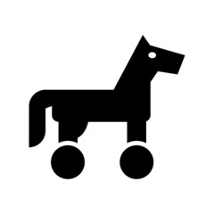 trojan horse icon or logo isolated sign symbol vector illustration - high quality black style vector icons

