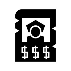 wanted icon or logo isolated sign symbol vector illustration - high quality black style vector icons
