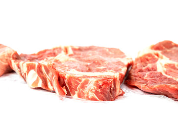 Steak von der Seite fotografiert 