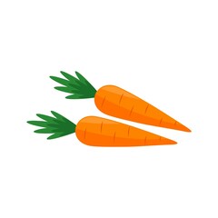 Carrots icon isolated on white background