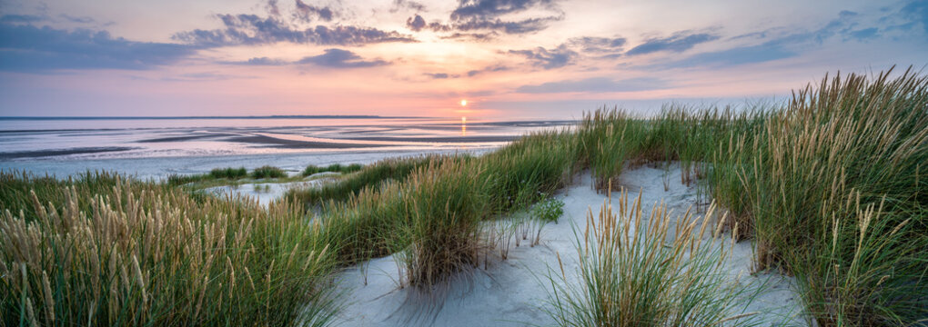 Sunset at the dune beach