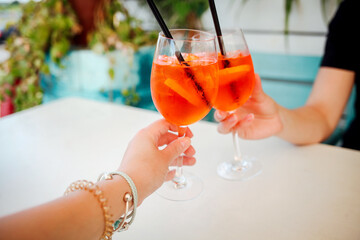 cocktail in the hands