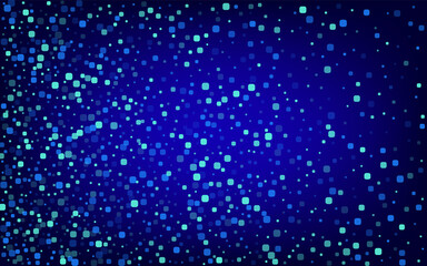 Blue Cell Carnaval Blue Vector Background.
