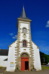 Fototapeta na wymiar Le Tour du Parc, France - june 6 2021 : Saint Vincent Ferrier church