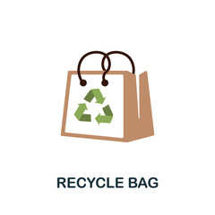 Recycle Bag icon. Flat sign element from eco friendly product collection. Creative Recycle Bag icon for web design, templates, infographics and more