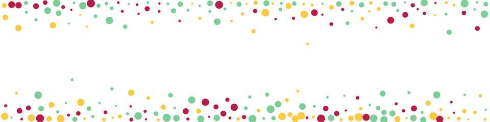 Orange Dot Decoration Vector White Panoramic