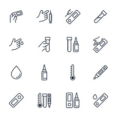 set of Antibody Test Kit elements symbol template for graphic and web design collection logo vector illustration