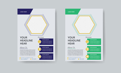 Creative Corporate & Business Flyer Template Design, A4 Temp[late