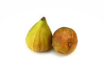 fresh figs isolated on white background