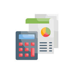 Accounting vector flat icon style illustration. EPS 10 File