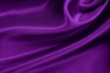 Fototapeta na wymiar Dark purple fabric texture background, detail of silk or linen pattern.